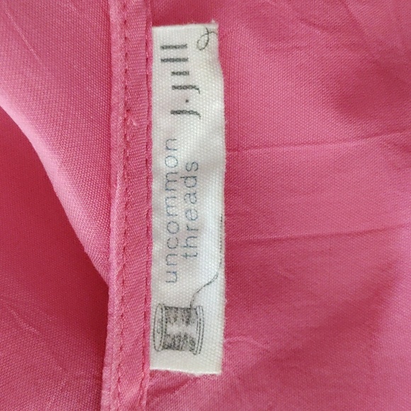 02530 Uncommon Threads + J. Jill pink embroidery blouse 2X - Picture 10 of 14
